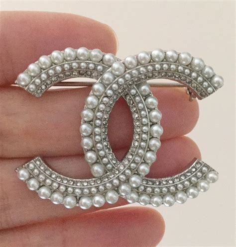 chanel pearl brooch 2018|Chanel brooch vintage.